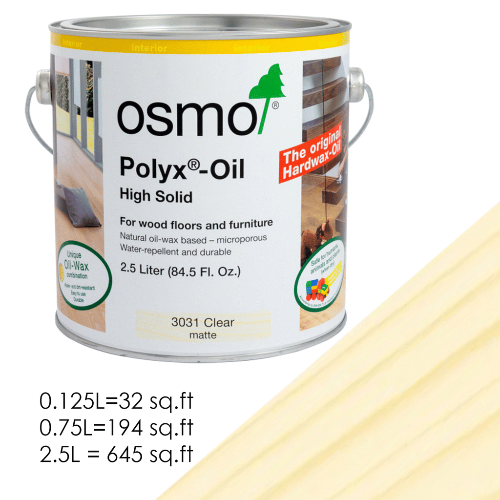 Osmo - Polyx-Oil - 3031 Clear Matte - Hardwax Oil Wood Finish - Interi